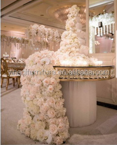 Décoration de table de mariage en soie artificielle <span class=keywords><strong>pour</strong></span> la mariée et le marié, fleurs avec hortensias/roses/marguerites/orchidées, design romantique multicolore - Product Image 5
