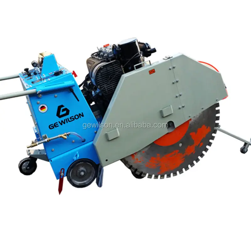 Potente camminare dietro concrete saw con 1200mm diamante lame