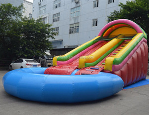 Nhà máy giá inflatable freestyle trượt mạnh mẽ khổng lồ inflatable aqua trượt - Product Image 6
