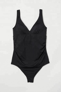 Hot Bikini Venta al por mayor Sexy Negro <span class=keywords><strong>V</strong></span> Cuello Traje de baño Ropa de maternidad occidental Ropa de maternidad embarazada Sexy Bikini maduro Ropa de playa - Product Image 3
