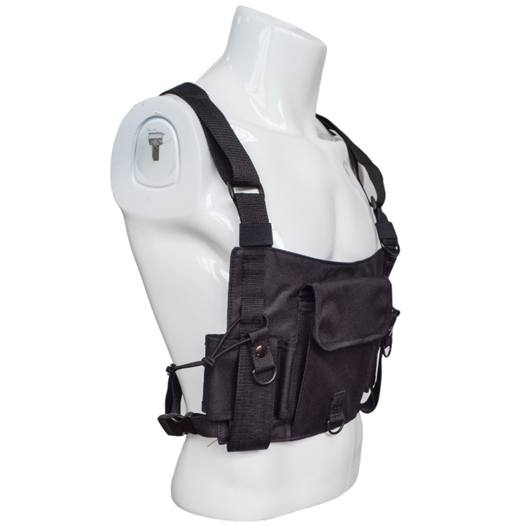 Тактическая кобура, жилет для радиоприемника, нагрудная упряжка, передняя сумка, карманная сумка для двухсторонней рации