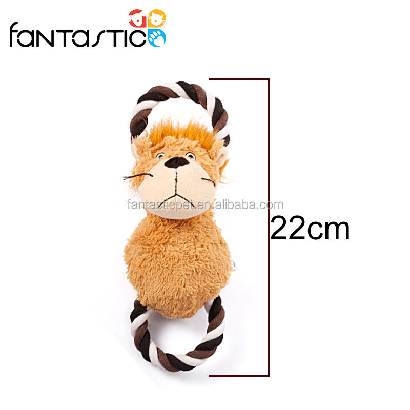 Famipet ungiftig material löwen form plüsch hunde schlepper spielzeug - Product Image 1