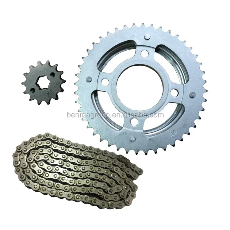 Kit de transmissão completo para motocicleta, sprocket e cadeia para titan2000