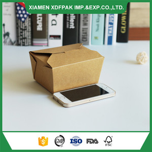 Cuadrado personalizado a medida para llevar almuerzo comida <span class=keywords><strong>caja</strong></span> de papel - Product Image 4