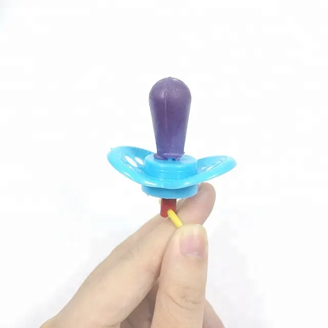 Nipple Shaped Hard Lollipop Ring Candy Toy In Boxes