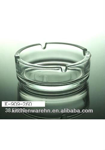 Wholesale custom logo Round Shape glass ashtray
