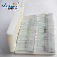 100 Sliced Prepared Slides for Histology Biological Tissue Microscope Slides Biology Slides