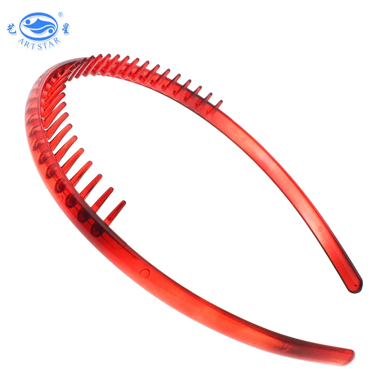 Artstar Red Hair Comb Plastic Headband Hair Band