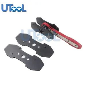 Ratchet Disco Pinza Freno Pistone Spreader/Separatore Pastiglie freno Installare Strumento con 2pcs Acciaio Inox Installare Piastre