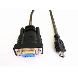 Mini Usb To Rs232 Db9สายเคเบิลอนุกรม B Kablo A อะแดปเตอร์ข้อมูล5พิน Ftdi โมเด็มหญิง Null Pl2303 Db Usb To Mini Rs232 Cable