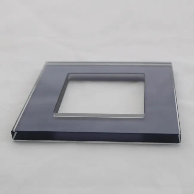 High quality tempered glass panels for wall sockets light lowes switch plates glass frame