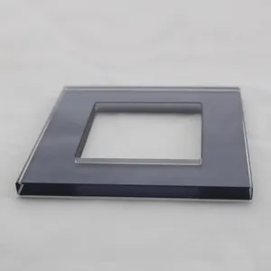 לוחות זכוכית מחוסמת באיכות גבוהה עבור שקעים אור lowes מתג צלחות זכוכית מסגרת