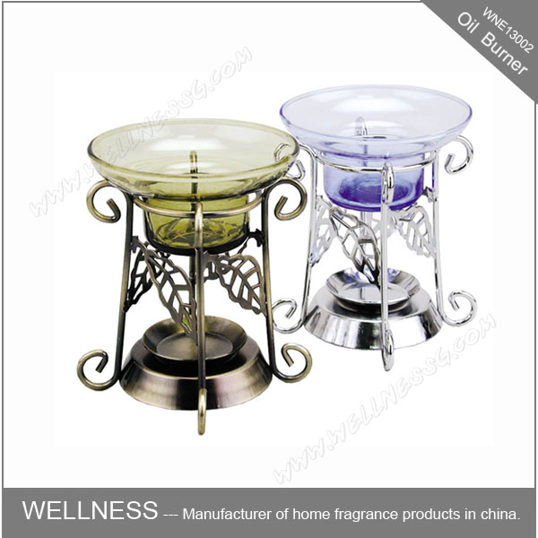 стекла и металла горелка масла для домашнего украшения