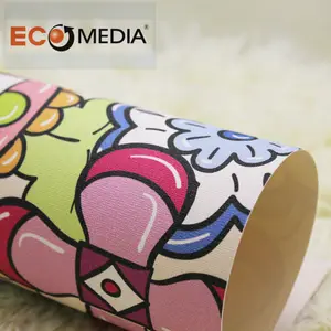 Factory Wholesale Ecosolvent Adhesive Printable Wall Covering 3D Wallpaper Home Decor