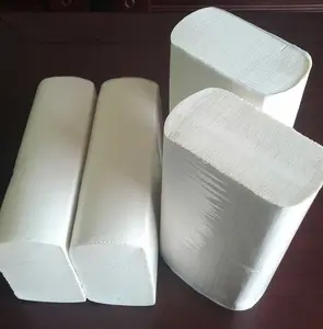 <span class=keywords><strong>Essuie</strong></span>-mains en <span class=keywords><strong>papier</strong></span> à plis multiples gaufré en pâte vierge blanche de vente directe bon marché d'usine - Product Image 1