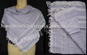 Vente chaude Shemagh en quatre saisons BlackArafat écharpe pour hommes géométrique arabe designer hijab arabe écharpe écharpe tricotée sans couture - Product Image 3