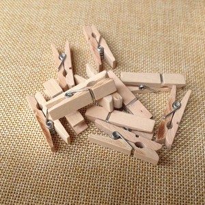 35mm clip per <span class=keywords><strong>foto</strong></span> in legno Mini clip in legno mollette mollette - Product Image 2