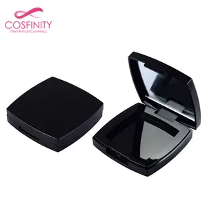 Cardboard private label naked plastic eye shadow palette empty single packaging eyeshadow pallette with mirror