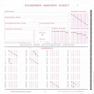 Feuille de réponse / Papier OMR pour l'examen scolaire - Product Image 1