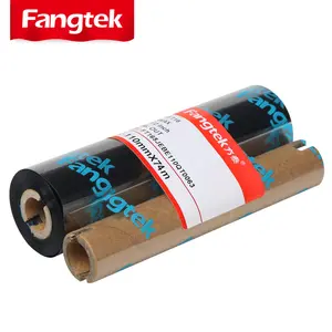 110mm x 74m 0.5 "core thermische wachs barcode bänder kompatibel für gk888t barcode drucker