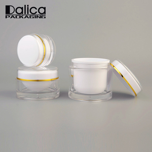 Taille personnalisée ronde belle de luxe vide acrylique en plastique cosmétique du visage crème jar - Product Image 3