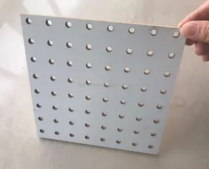 5.5mm whitepegboard shelf/ painting /pvc decorative pegboard/mdf pegboard