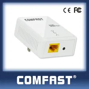 El más reciente 2014 mini 500 mbps av plc homeplug powerline adaptador comfast cf-wp500m
