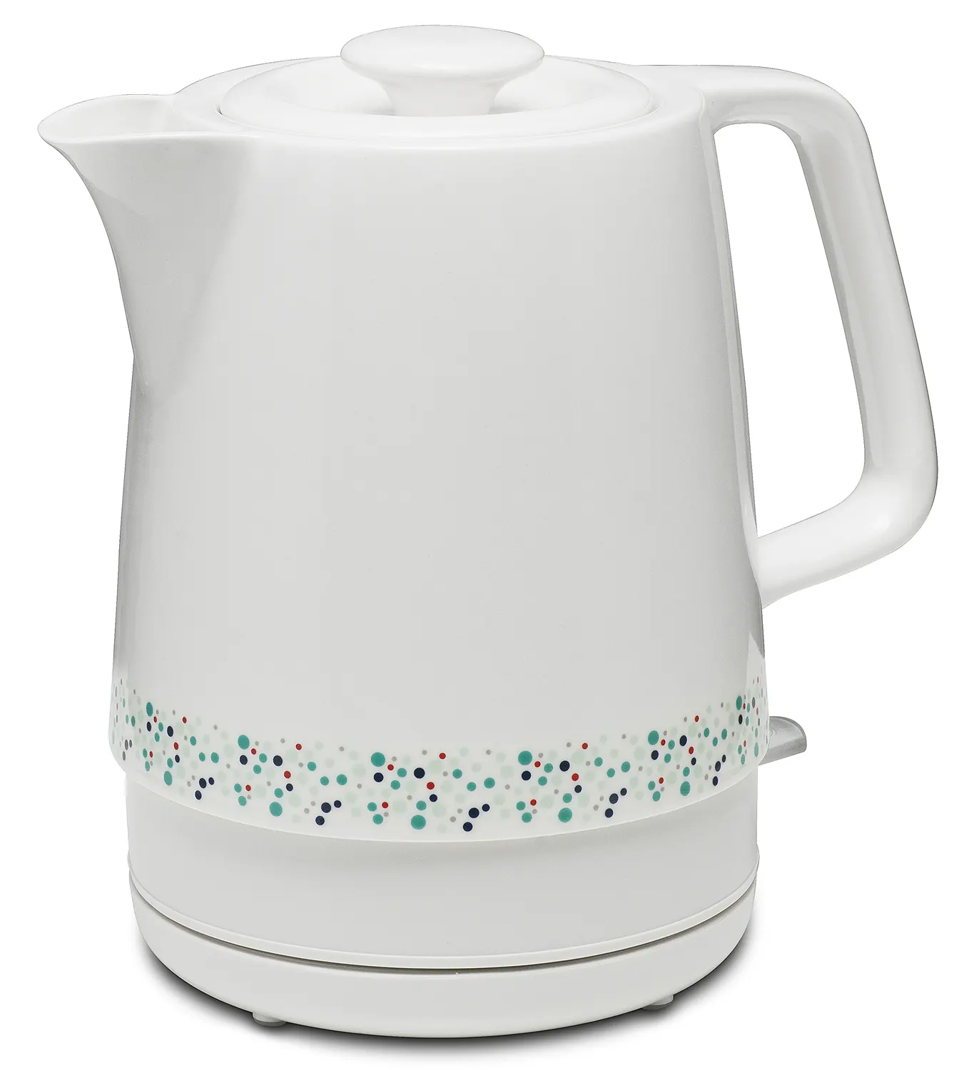 kettle ceramic ivory white body arabic ceramic coffee tea kettle with green grass decor