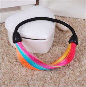 Porte-queue de cheval élastique pour femme, fait de <span class=keywords><strong>faux</strong></span> <span class=keywords><strong>cheveux</strong></span>, nouvelle mode 2019 - Product Image 5