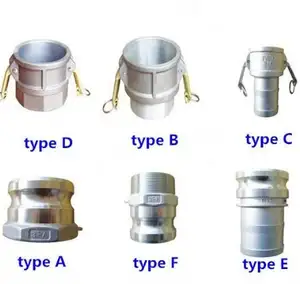 Type A B C D E F DC DP Stainless Steel/Aluminium/Brass Camlock coupling