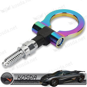 Crochet de remorquage Jdm <span class=keywords><strong>Neochrome</strong></span> Arc-En-Pour L'avant De la Voiture Crochet De Remorquage - Product Image 2