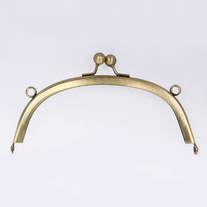 Vintage 8,5/10,5/12,5/15/20 CM Semicírculo Metal Bead Kiss Bronce Coser Marco Bolsa Cierre para Monedero Hardware Bolso de mano Accesorios - Product Image 4