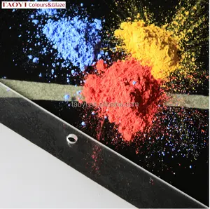 Pigment noir en céramique pour décoration de verre, 20g, de bonne qualité, à basse température 500-950C, en chine