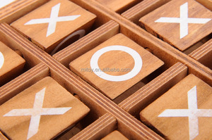 Damas <span class=keywords><strong>chinas</strong></span> de madera Tic Tac toe juego de mesa juego de viaje - Product Image 4