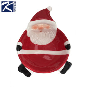 2017 al por mayor eco amigable <span class=keywords><strong>Santa</strong></span> en forma <span class=keywords><strong>cena</strong></span> de cerámica conjunto - Product Image 1