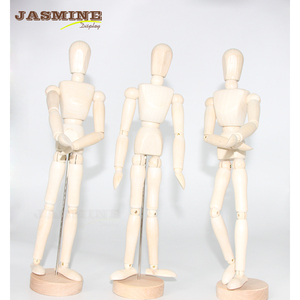 หุ่นโชว์ทำจากไม้สำหรับผู้ชายปรับขนาดได้30ซม. พร้อมขาที่เคลื่อนไหวได้ขาตั้งวิกผมสำหรับผู้ใหญ่ - Product Image 3