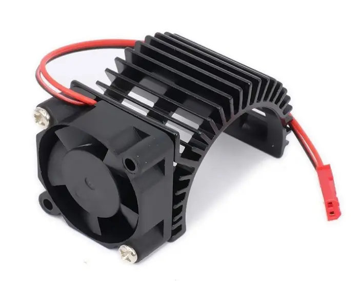 Aluminium Elektromotor Kühlkörper Kühlkörper mit 5V Lüfter für HSP Tamiya RC PKW Größe Motor