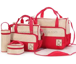 Lot de 5 sacs de maman multifonctionnels de grande capacité, sacs à bandoulière diagonale fashion pour femmes enceintes, sac de maman pour bébé