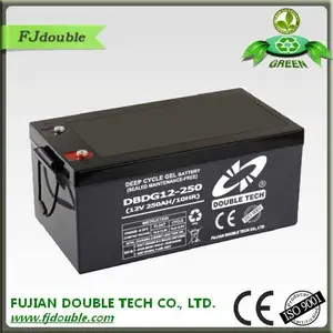 高品质深循环 12 v 250ah 电池，太阳能凝胶电池 250 ah