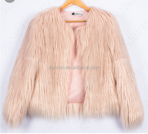 Donne Cappotto di Pelliccia Del Faux Gilet di Pelliccia Della Signora di Colore Misto Inverno Lungo Cappotto di Pelliccia - Product Image 2