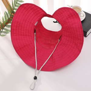 New Style <strong>Holiday</strong> Beach Wide Brim Foldable Sunscreen Anti-UV Sun protection Women Visor <strong>Hat</strong> - Product Image 6