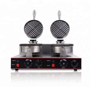 Máquina para Hacer Waffles Rotatoria de Doble Cabezal Comercial con Certificación CE y Otra Maquinaria para Procesamiento de Alimentos - Product Image 2