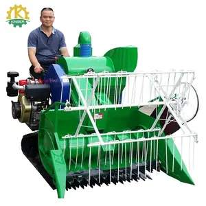 Kinger Fabrik Versorgung Mini Reis Kombinieren Getreide Mähdrescher mit Crawler