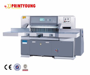 Máquina Cortadora de Papel de Doble Guía y Doble Tornillo sin Fin con Pantalla Digital SQZX1150D y Capacidad de Producción de 45 Ciclos/min <span class=keywords><strong>en</strong></span> Gris <span class=keywords><strong>Blanco</strong></span> - Product Image 2