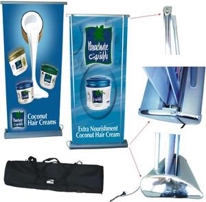 Điện xoay biểu ngữ hai mặt nhôm cuộn lên biểu ngữ đứng với Reel - Product Image 5