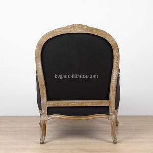 <span class=keywords><strong>Fauteuil</strong></span> noir français KVJ-7610 en bois et tissu, style <span class=keywords><strong>Louis</strong></span> <span class=keywords><strong>XV</strong></span>, XVI, XVII, chaise de salle à manger - Product Image 6