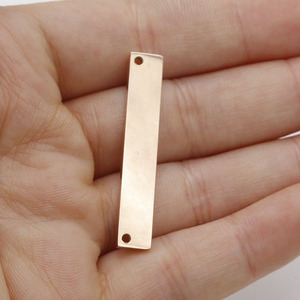 35mm de acero inoxidable pulido espejo rectángulo de resultados de la joyería de DIY encantos <span class=keywords><strong>Bar</strong></span> para la fabricación de pulsera - Product Image 3