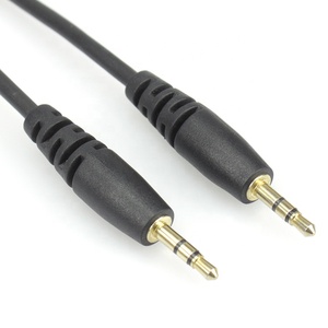 Kabel audio 2.5mm 3 tiang, kabel ekstensi male colokan stereo TRS