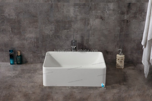 K-S1020 brillante piedra superficie sólida baño <span class=keywords><strong>fregadero</strong></span> de un seno - Product Image 1