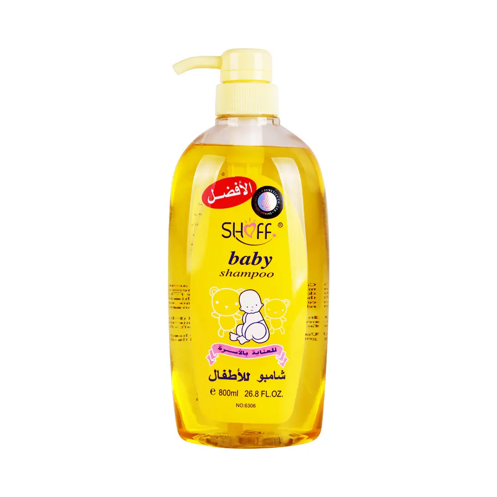 800ml SHOFF Eco-Friendly Baby Shampoo Gel Tear Free Baby Shampoo for baby hair care.